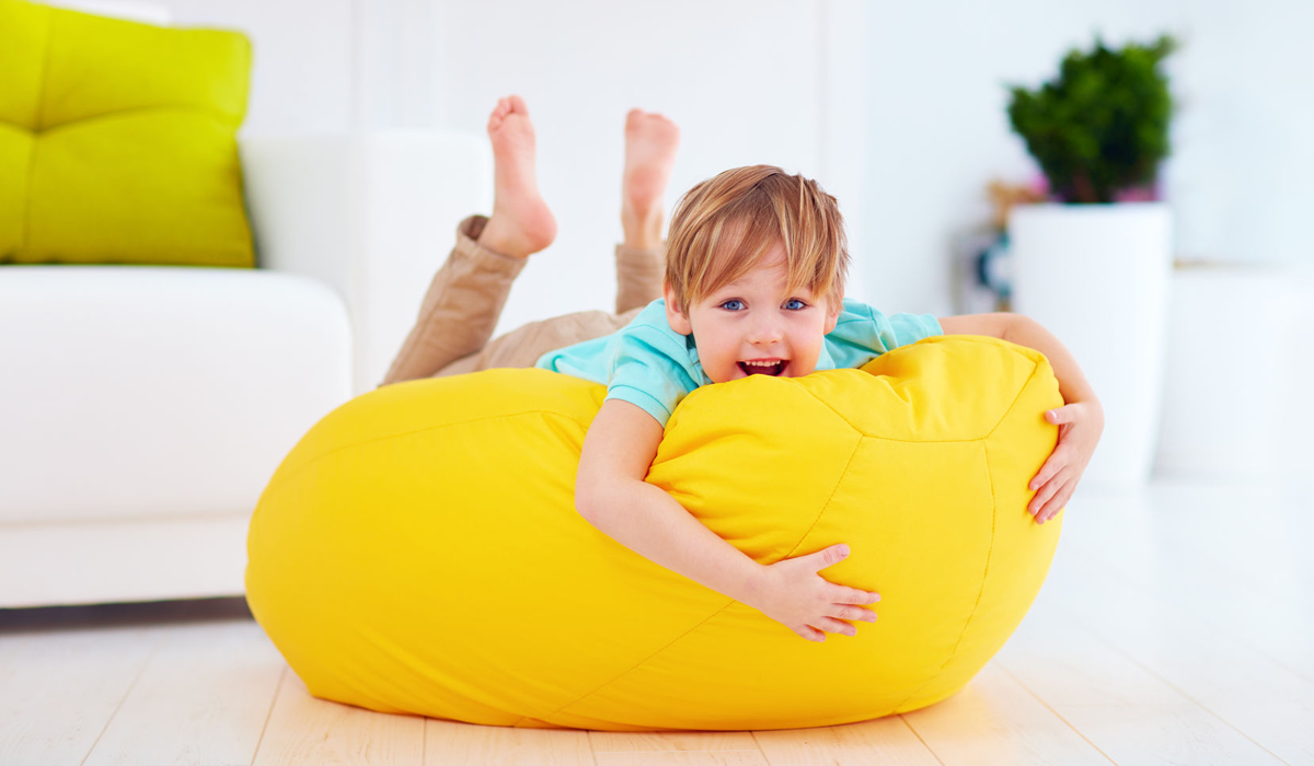 pouf poire enfant