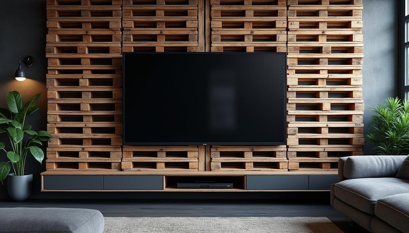 découvrez comment transformer votre mur en une pièce maîtresse avec une palette design pour supporter votre tv, tout en adoptant un style industriel chic. suivez nos conseils et astuces pour allier fonctionnalité et esthétique dans votre décoration intérieure.