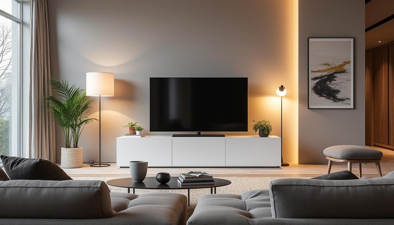 découvrez pourquoi le meuble tv kikua de 130 cm en blanc brillant est le choix parfait pour sublimer votre intérieur. alliant style moderne et fonctionnalité, ce meuble apporte une touche d'élégance tout en offrant un espace de rangement optimal pour tous vos équipements audiovisuels.