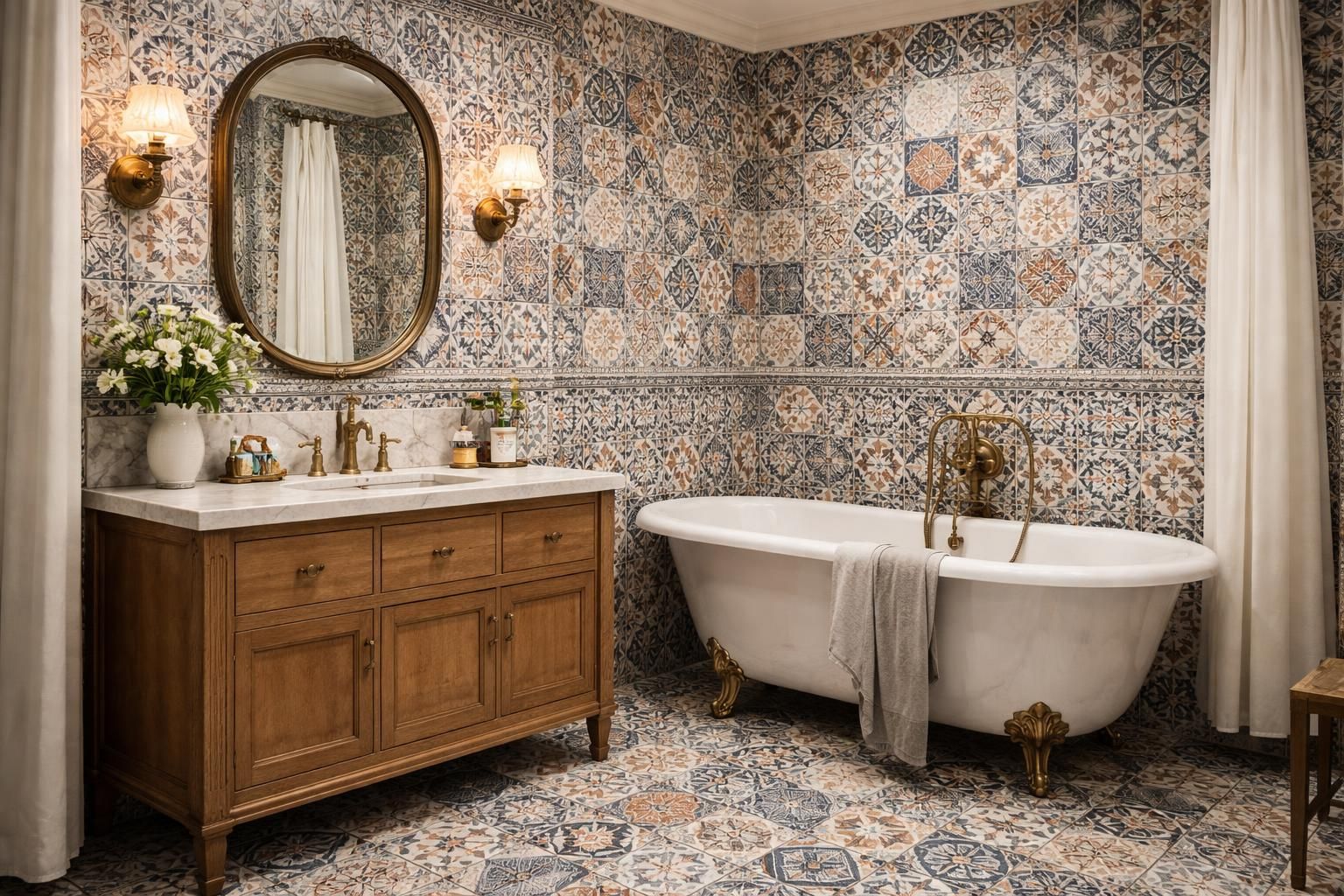 découvrez comment aménager une salle de bain élégante avec des carreaux de ciment pour un style rétro unique et chaleureux. conseils déco et astuces pratiques inclus.