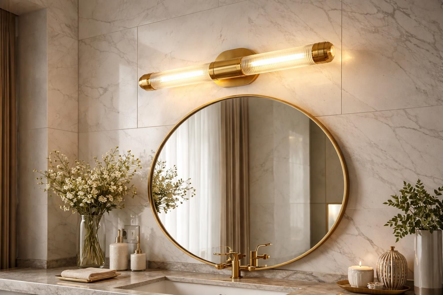 découvrez notre applique de salle de bain haut de gamme, alliant design élégant et matériaux de qualité pour sublimer votre miroir et apporter une touche de luxe à votre espace.