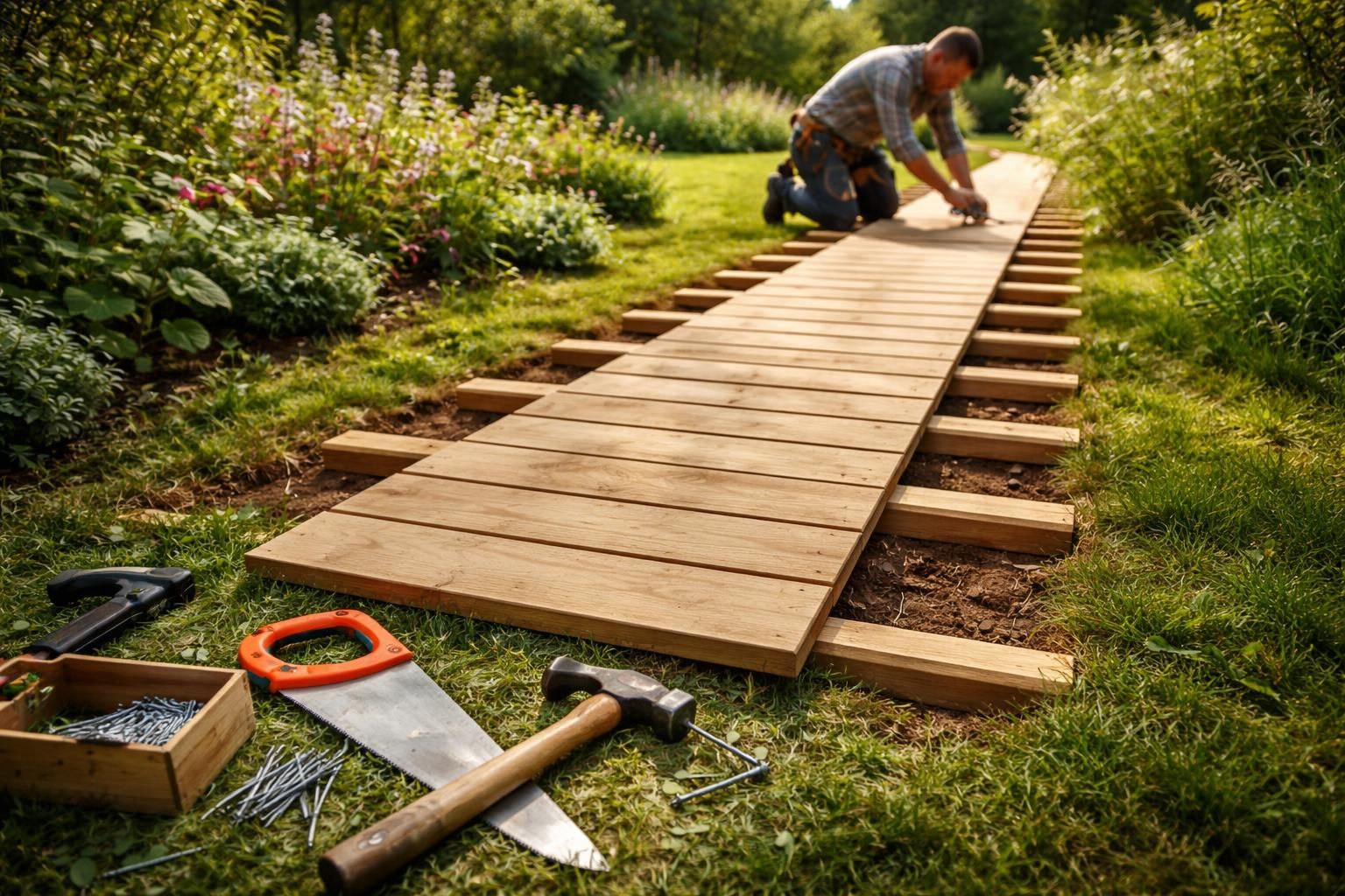 découvrez notre tutoriel complet et détaillé pour fabriquer une allée en bois dans votre jardin. suivez nos étapes simples pour un résultat esthétique et durable.
