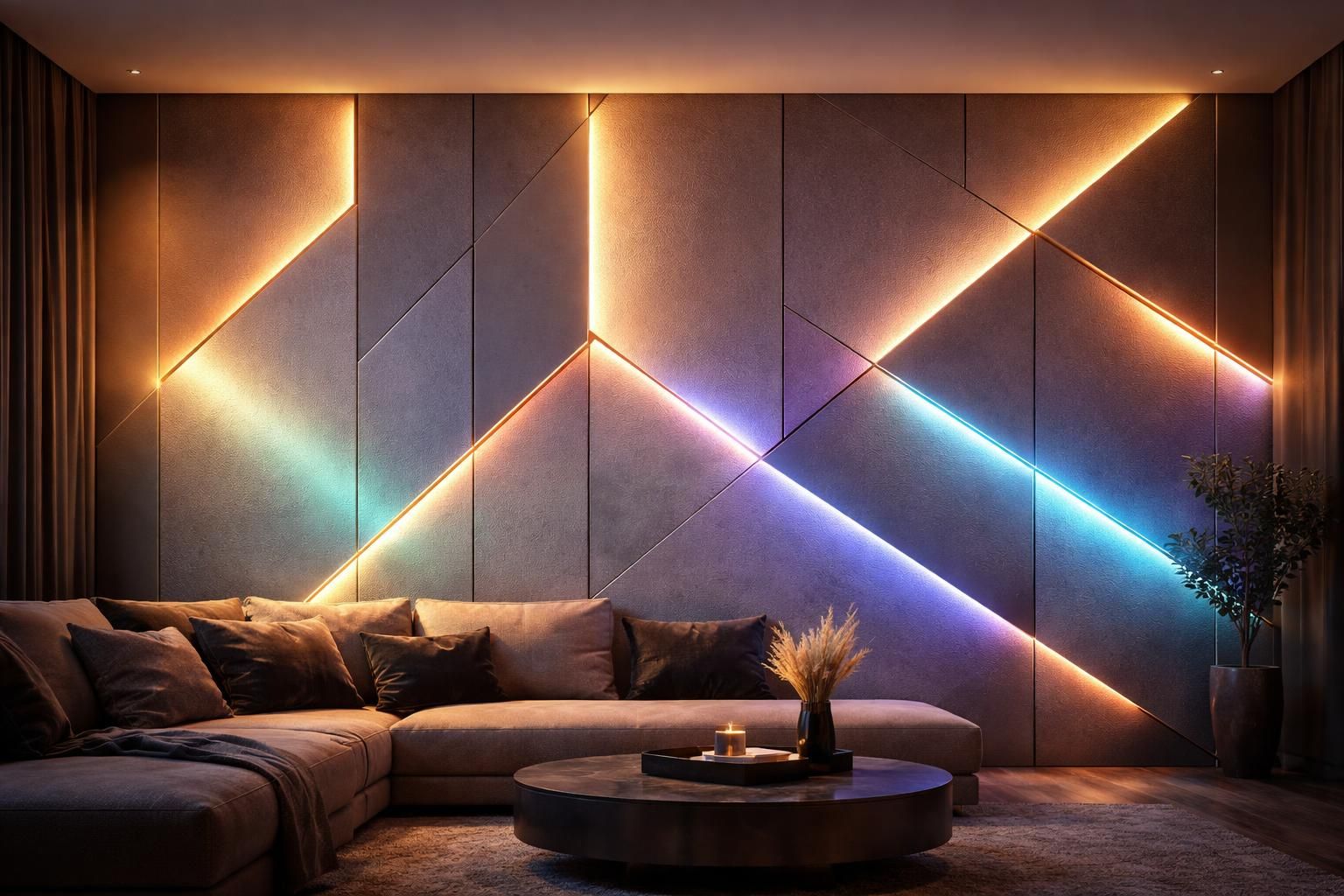 découvrez comment la led et la décoration murale peuvent transformer vos espaces avec des jeux de lumière modernes et artistiques pour une ambiance unique.
