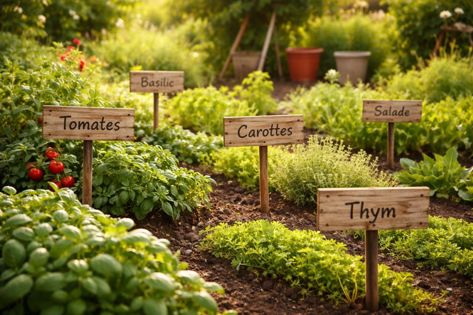 créez des pancartes de potager diy pour identifier vos plantations avec élégance et naturel. apportez une touche personnelle et écologique à votre jardin.