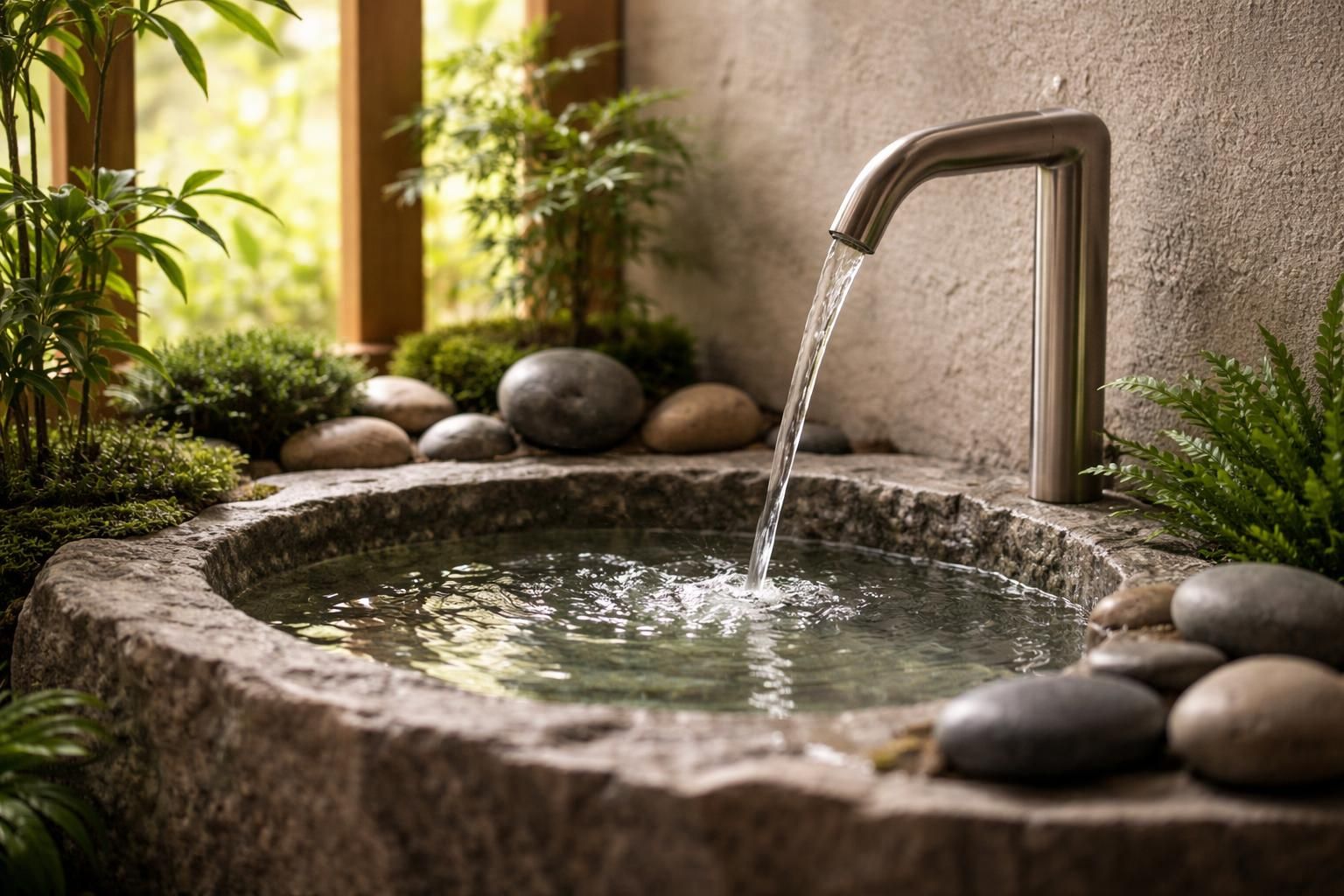 découvrez notre robinet fontaine d'intérieur, idéal pour créer un point d'eau zen et décoratif dans votre maison. apportez calme et élégance à votre espace de vie.