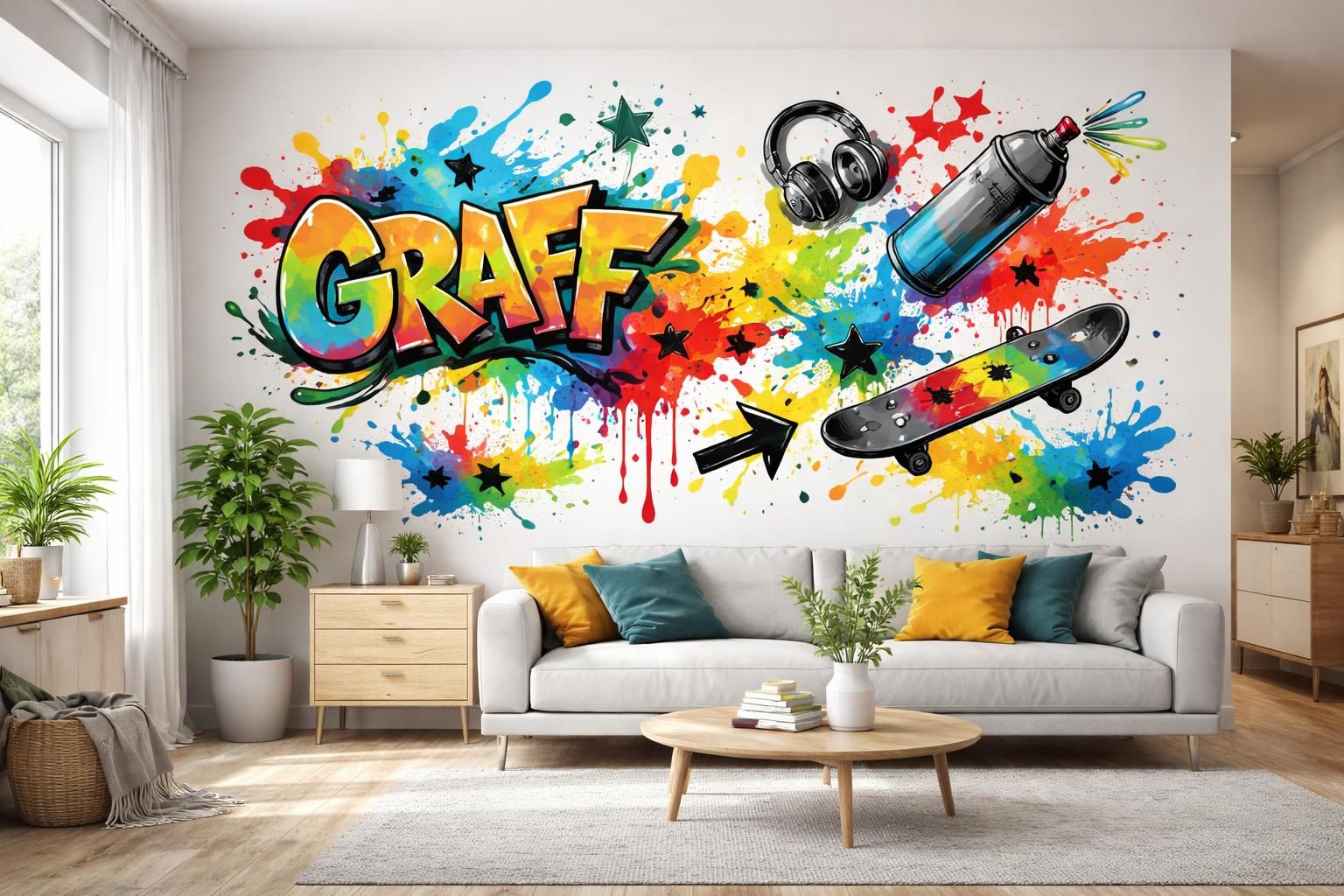 découvrez nos stickers muraux style tag pour apporter une touche de street art et dynamiser avec audace vos pièces. faciles à poser, ils transforment votre intérieur en véritable galerie urbaine.