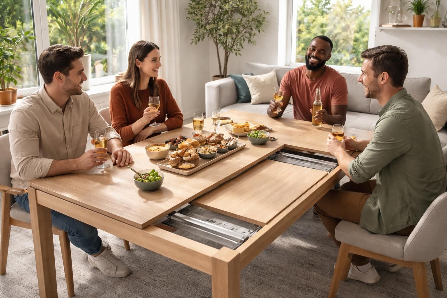 découvrez comment une table de salon à rallonge peut optimiser votre espace tout en offrant un cadre convivial pour vos repas et réunions.