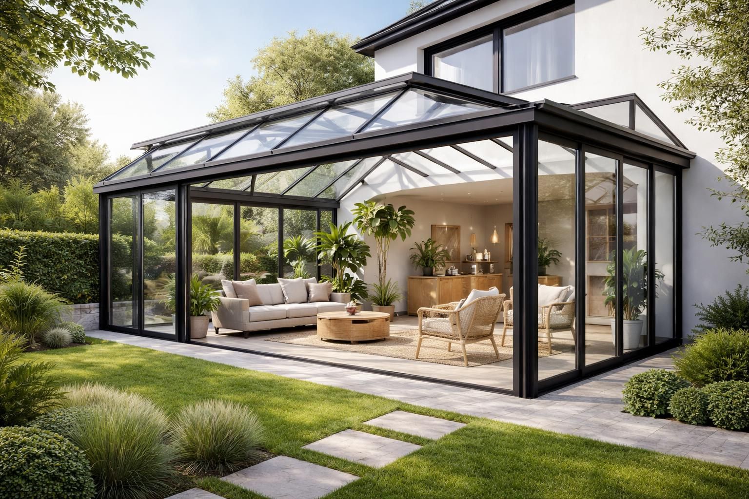 découvrez comment agrandir votre maison avec une véranda moderne et design, alliant élégance et fonctionnalité pour un espace de vie lumineux et convivial.