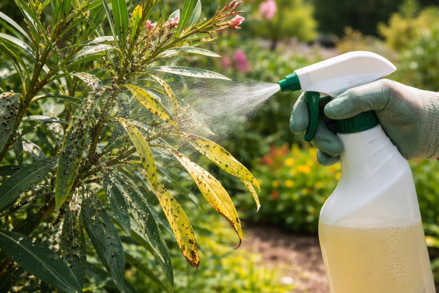 apprenez à traiter efficacement les pucerons sur un laurier rose malade grâce à nos conseils de jardinage simples et naturels pour protéger vos plantes et favoriser leur santé.