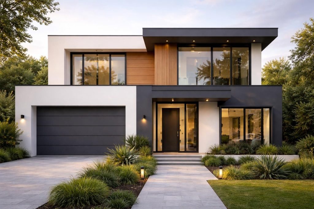 découvrez comment choisir la façade idéale pour votre maison en blanc et gris anthracite, alliant élégance et modernité pour un extérieur harmonieux.