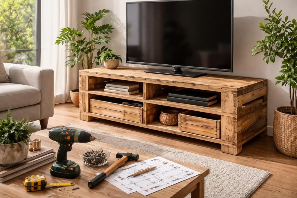découvrez comment fabriquer un meuble tv en palette avec notre plan gratuit et nos conseils pratiques pour un projet diy réussi et économique.