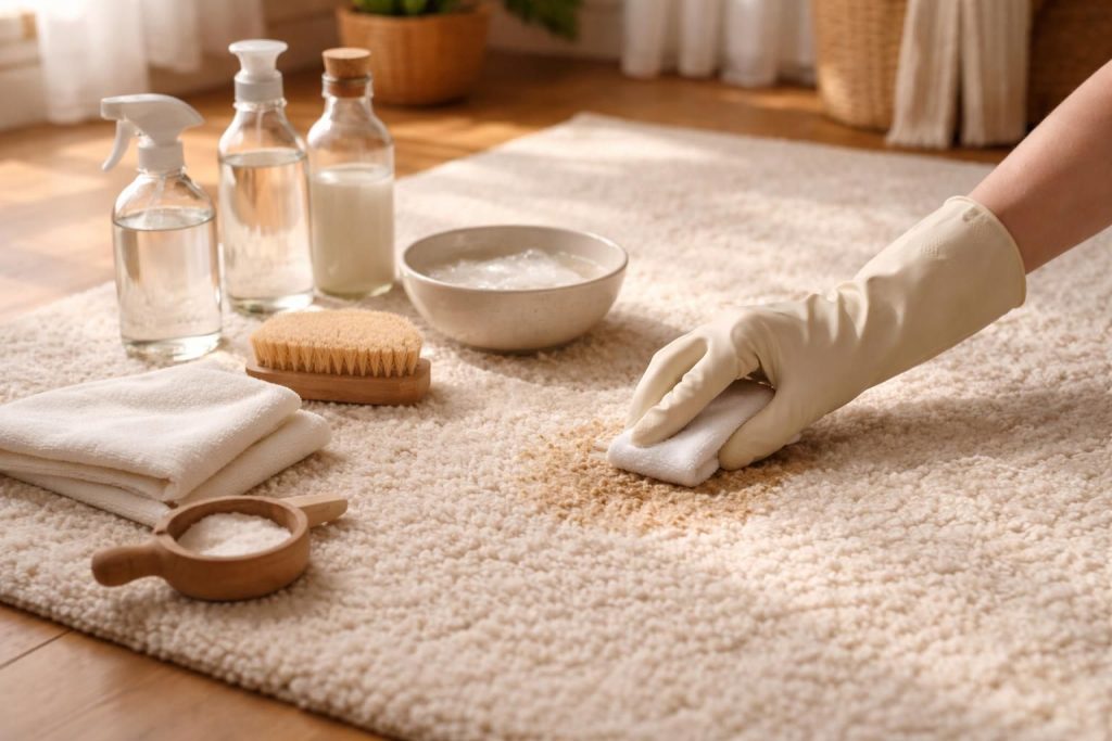 découvrez comment nettoyer efficacement un tapis en laine avec des produits adaptés qui respectent les fibres et évitent toute agression, pour un tapis propre et durable.
