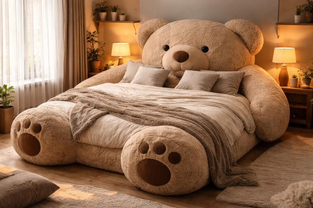découvrez les 5 principales raisons de choisir un lit en forme de nounours pour adultes, alliant confort, originalité et convivialité pour 2 personnes.
